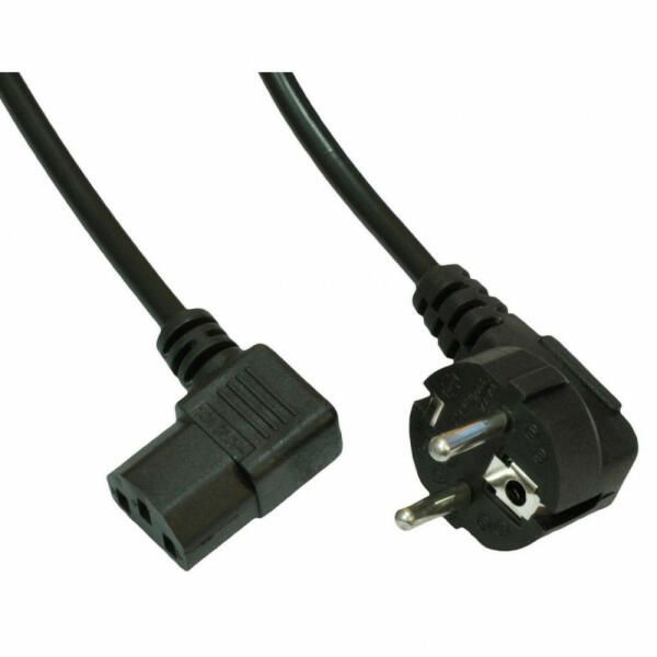 Akyga AK-PC-02A 1,5m 90°C13-Shuko Tápkábel hálózati