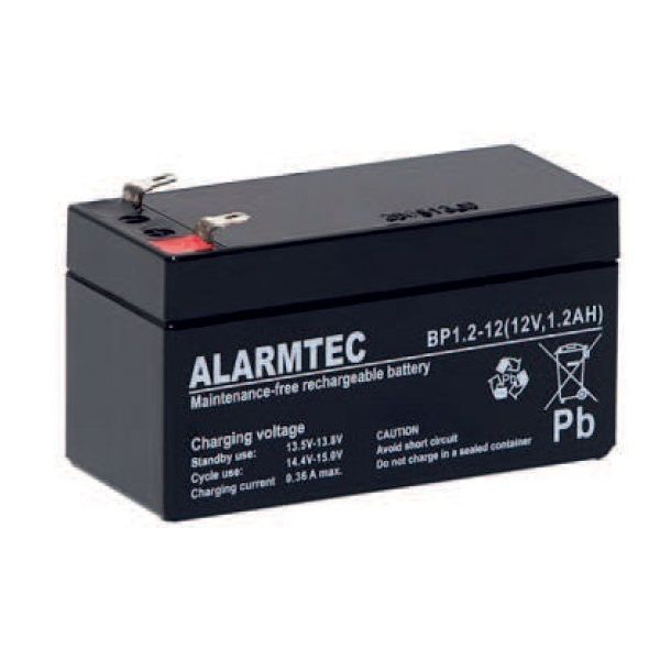 ALARMTEC 12V/1.2Ah Zárt gondozás mentes AQALA12/1.2 AGM akkumulátor