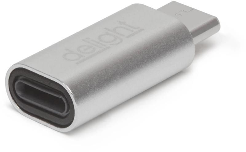 Delight 55448B USB-C(apa) - Lightning(anya) adapter