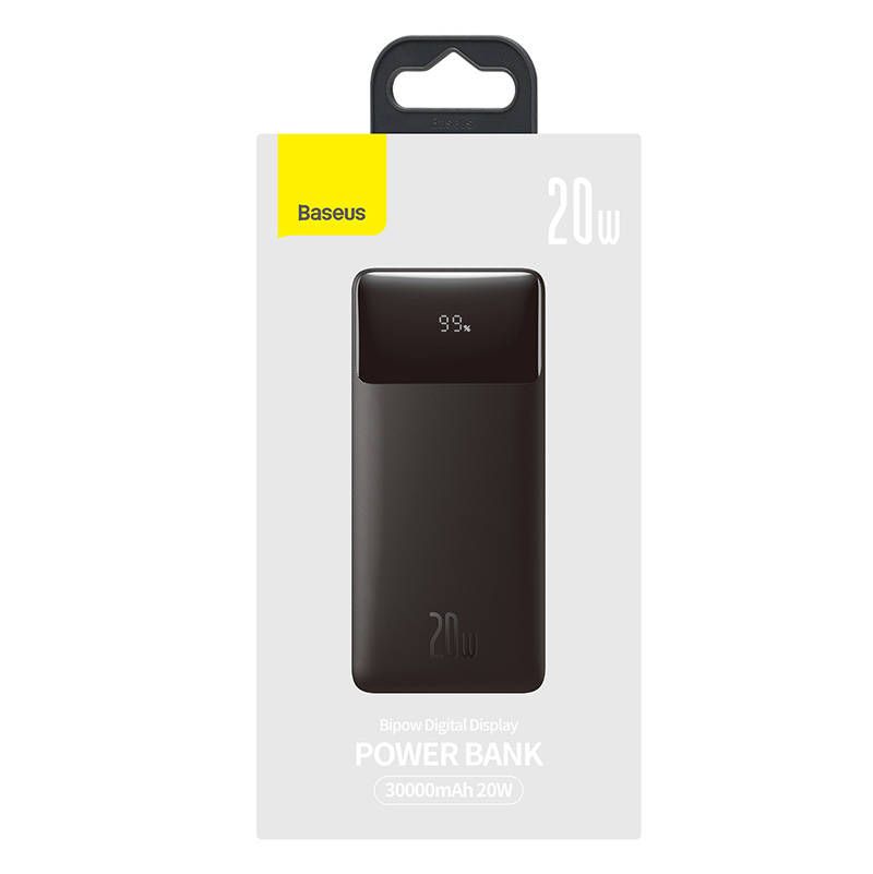 Baseus Bipow PPBD050401 30.000mAh 20W kijelzős Powerbank fekete