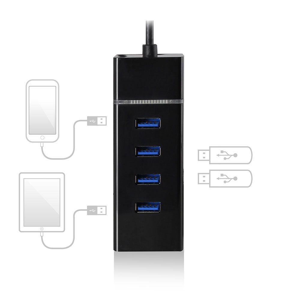 Ewent EW1137 4 port + USB-C HUB USB 3.0