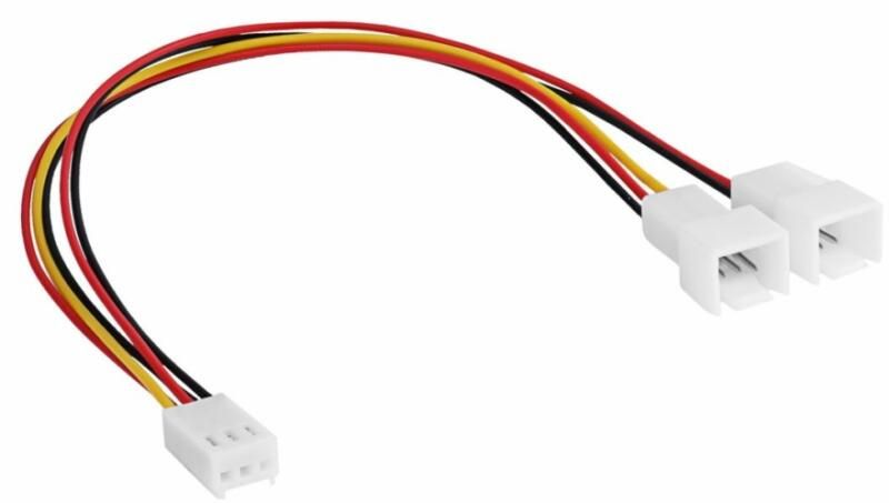 Akyga AK-CA-52 hosszabbító 2x3pin 15cm Kábel CPU hűtő
