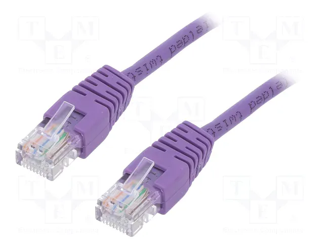 Gembird PP12-1M/V UTP CAT5e szerelt Patch 1m lila Kábel