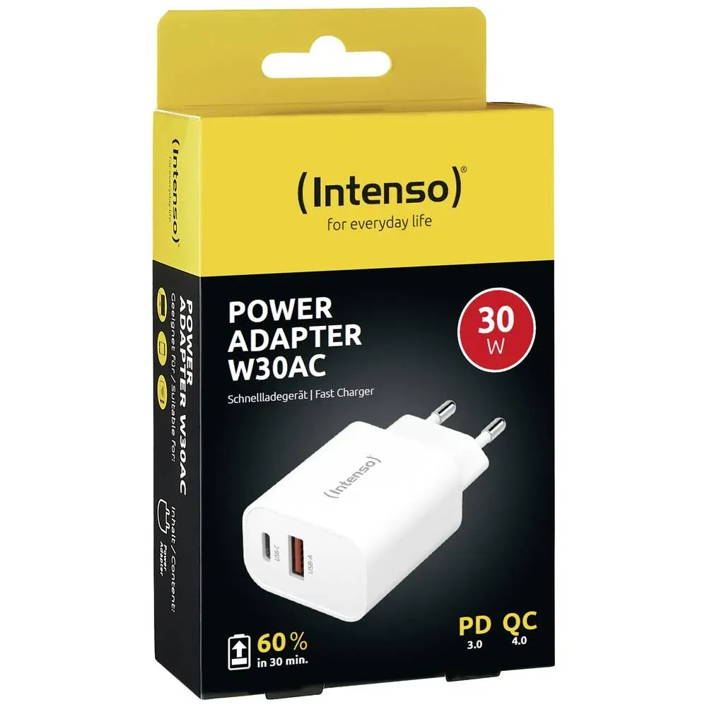 Intenso W30AC USB-C 30W Hálózati töltő