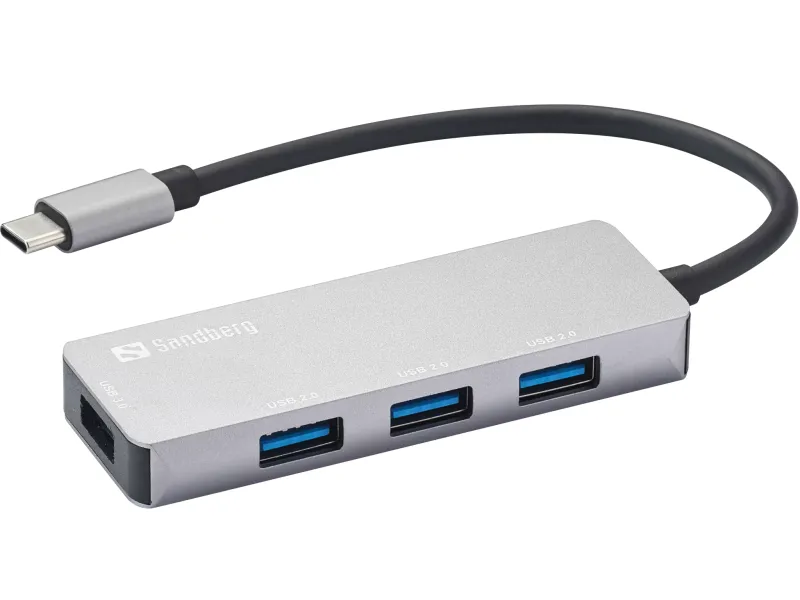 Sandberg 336-32 4port HUB USB-C 1xUSB3.0+3x2.0