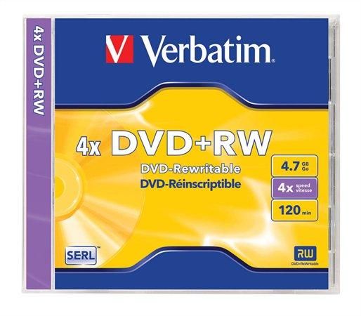 Verbatim 4,7 GB 4x (cd tok) DVD+RW