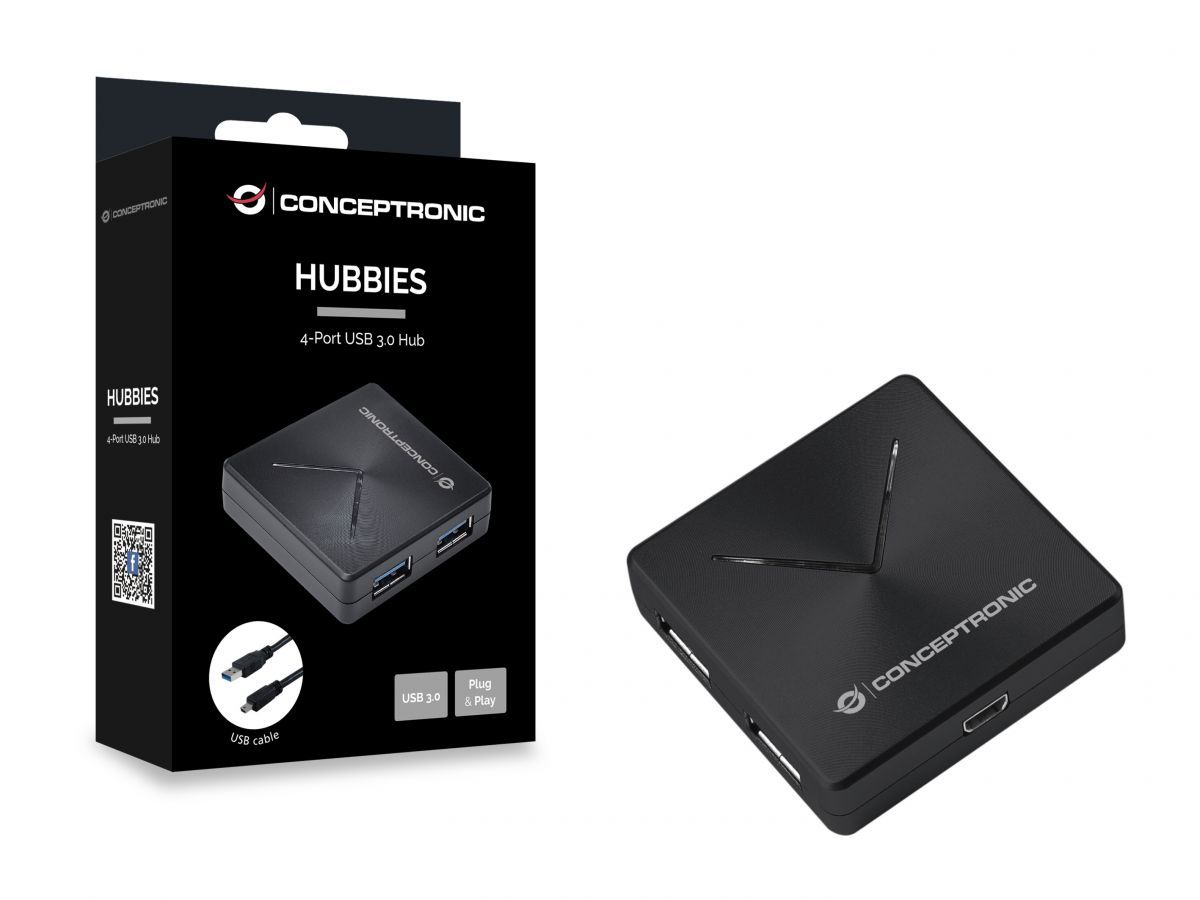 Conceptronic HUBBIES02B USB hub 4port USB3.0