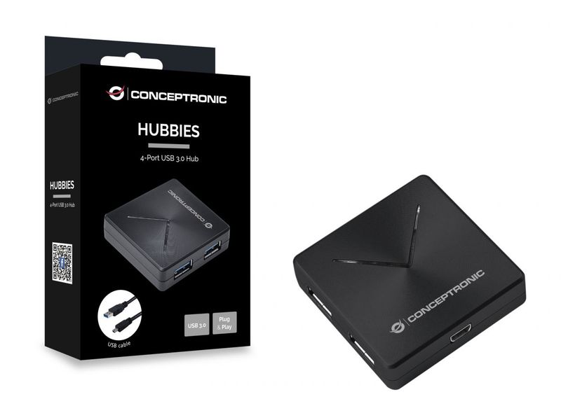 Conceptronic HUBBIES02B USB hub 4port USB3.0