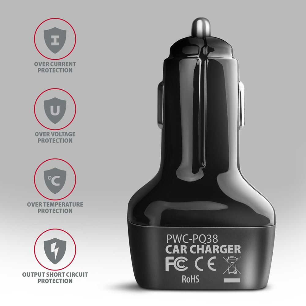Axagon PWC-QC USB-A Autóstöltő