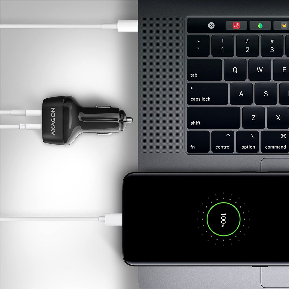 Axagon PWC-QC USB-A Autóstöltő