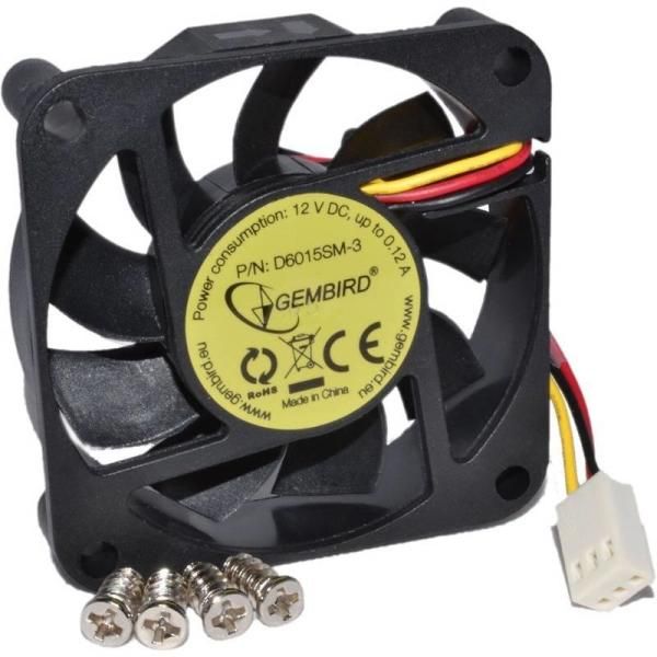 Gembird 60x60x15mm D6015SM-3 Ventilátor
