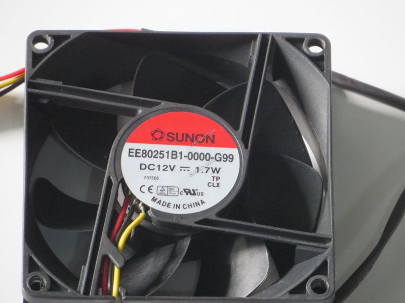 SUNON EE80251B1-000U-G99 80x80x25 mm 12V forrasztható Ventilátor