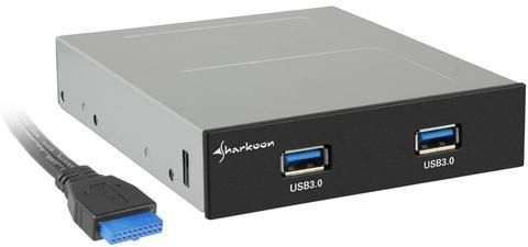 Sharkoon 4044951012237 Előlapi USB3.0 2db 3,5&quot;