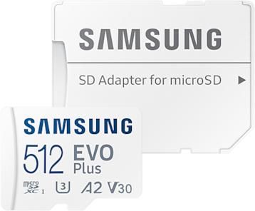 Samsung EVO Plus 512GB SDXC UHS-I U3 MicroSD Memóriakártya