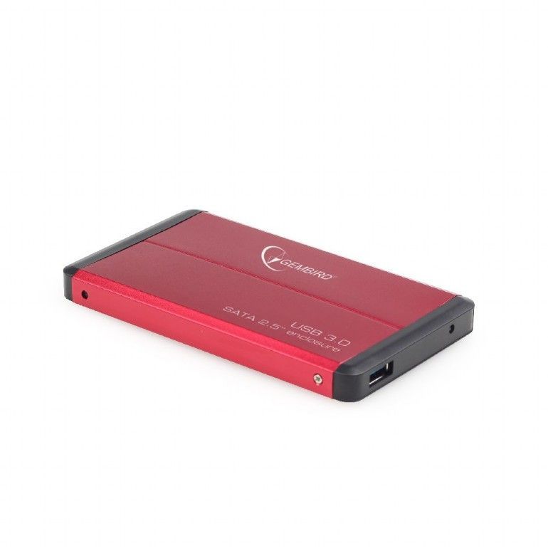 Gembird EE2-U3S-2-R SATA 2.5" USB3.0 alu. SSD ház piros