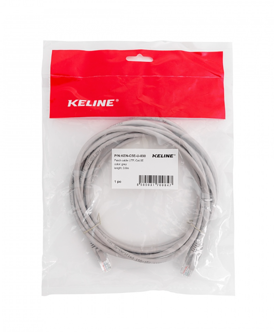 KELINE KEN-C5E-T-020 FTP szerelt patch 2m-es CAT-5E Kábel