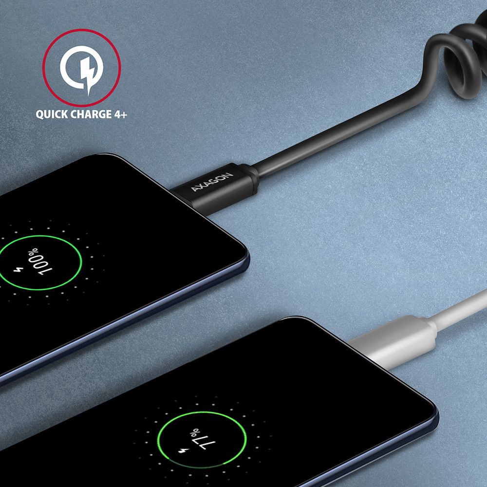 Axagon BUCM-CM10TB USB-C - USB-C 0,6m kábel (480Mb/s/3A/60W)