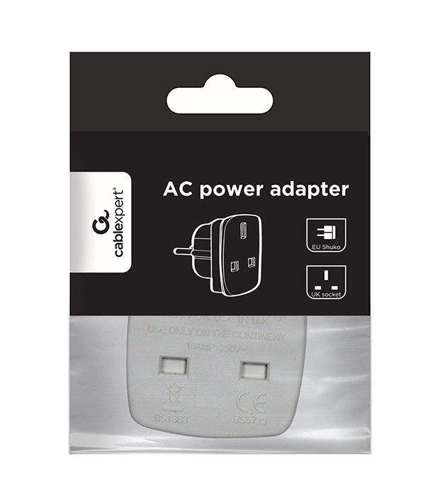 Gembird UK - EU átalakító utazó adapter A-AC-UKEU-001