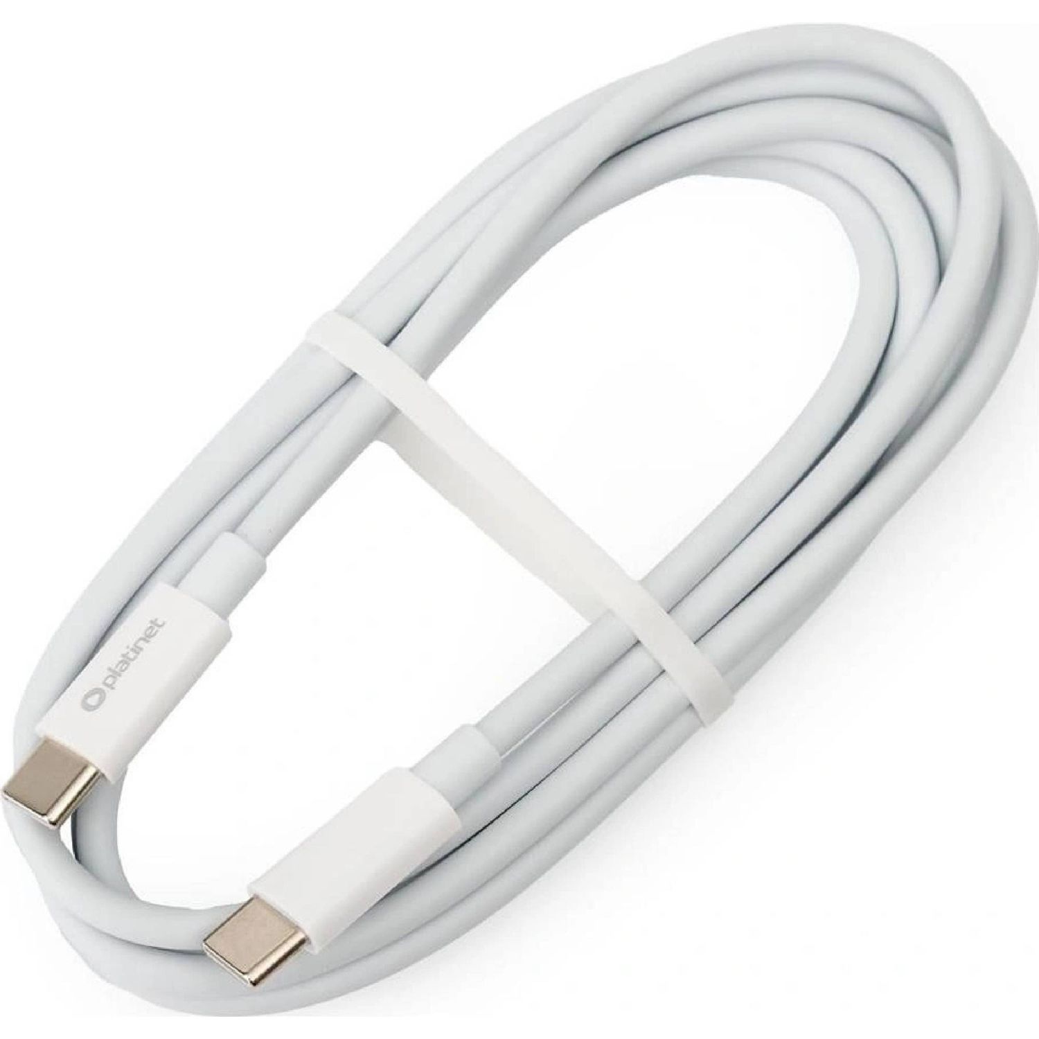 Platinet PSCCC1100TW USB-C - USB-C 1,5m fehér kábel (480Mb/s/3A/60W)