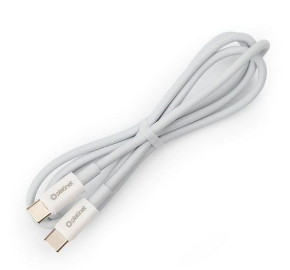 Platinet PSCCC120TW USB-C - USB-C 1m fehér kábel (480Mb/s/3A/60W)