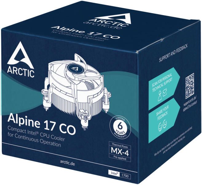 Arctic Alpine 17 CO CPU hűtő (s1700,s1851)