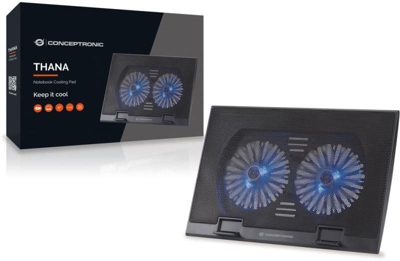 Conceptronic 17&quot;-ig THANA02B NB hűtőpad