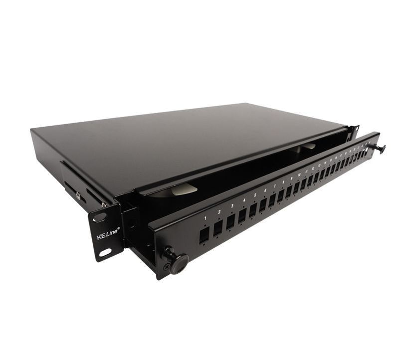Keline RAB-FO-X47-SL 24SC/LC 1U Kihúzható Optikai patch panel