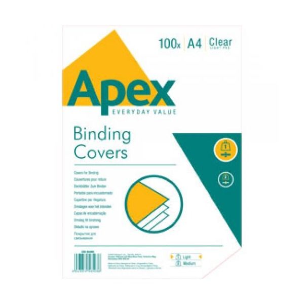Apex Light A4 180mic 100db-os víztiszta előlap