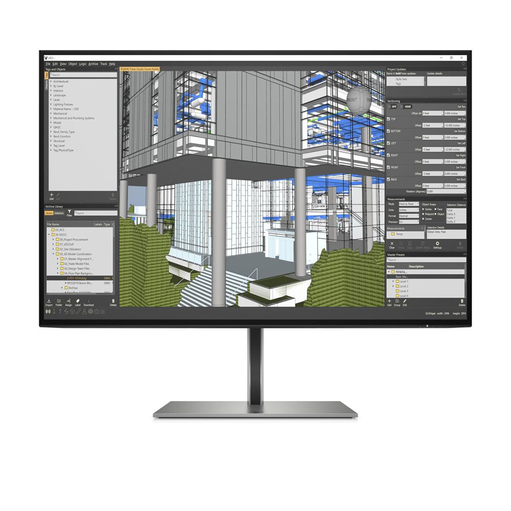 LCD HP 24&quot; Z24n G3; black/silver;1920x1200, 1000:1, 350cd/m2, HDMI, DisplayPort, USB Hub, AG