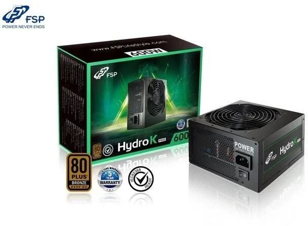 FSP Hydro K Pro 600W 80+ bronze PSU