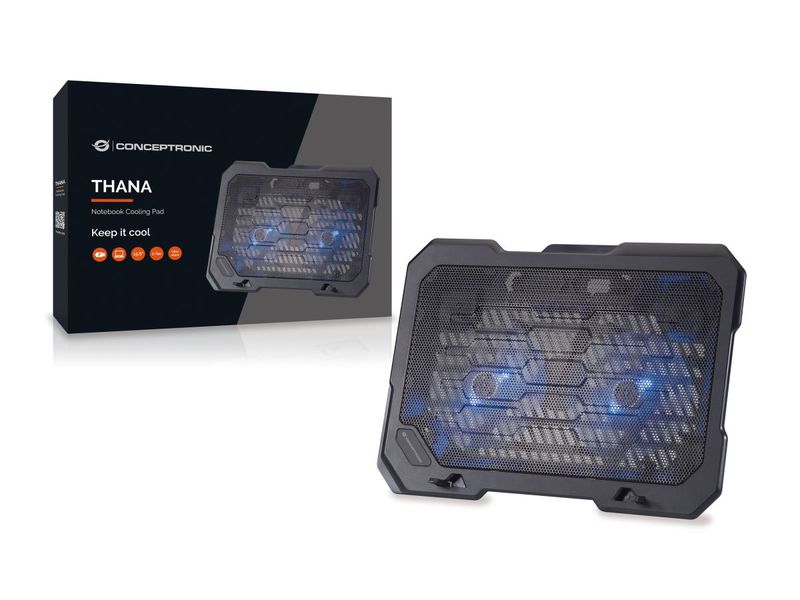 Conceptronic 15,6&quot;-ig THANA01B NB hűtőpad