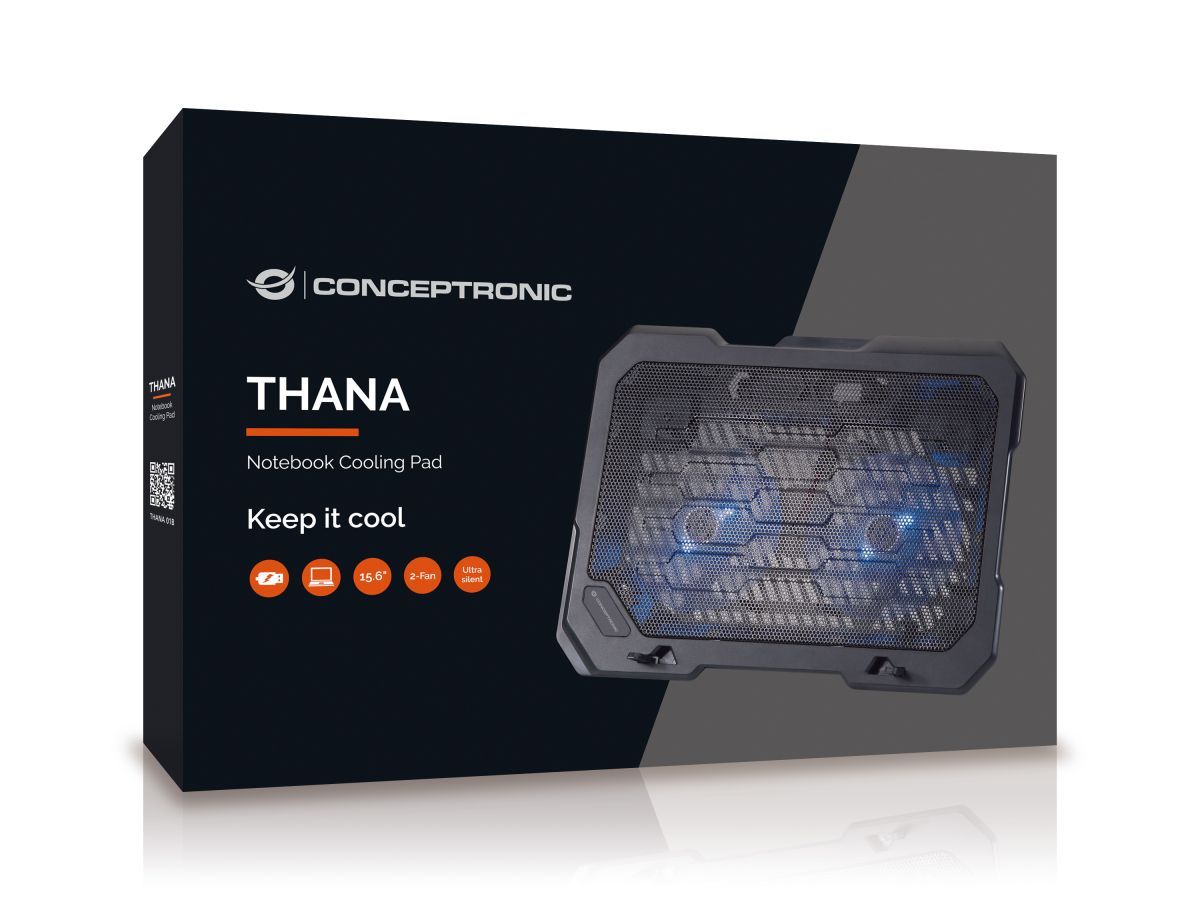 Conceptronic 15,6&quot;-ig THANA01B NB hűtőpad