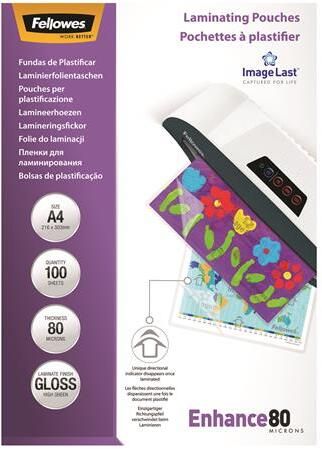 Fellowes A/5 fényes 80 mikron 100db Lamináló fólia