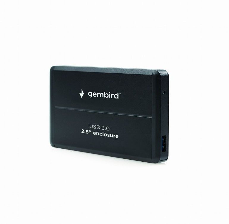 Gembird SATA 2.5&quot; USB3.0 alu. SSD ház fekete
