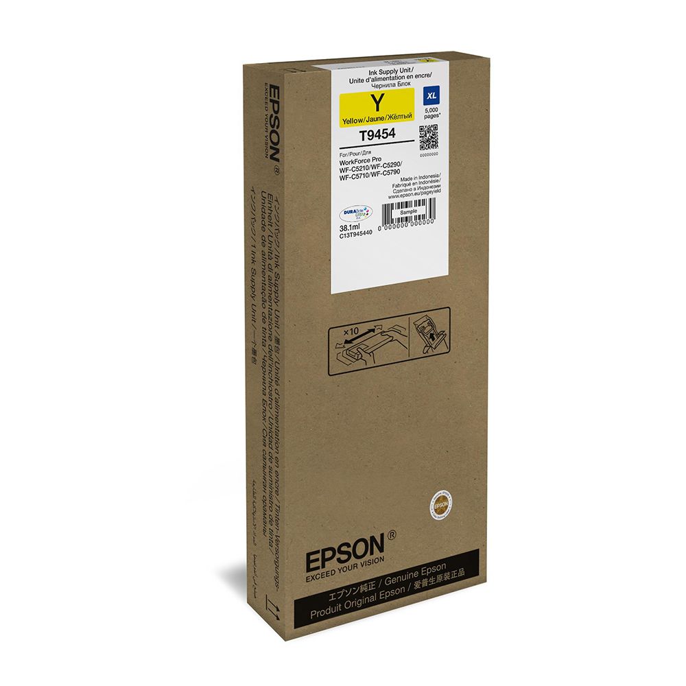 originálna kazeta EPSON WorkForce WF-C5210,C5290,C5710,C5790 yellow XL (5.000 strán);