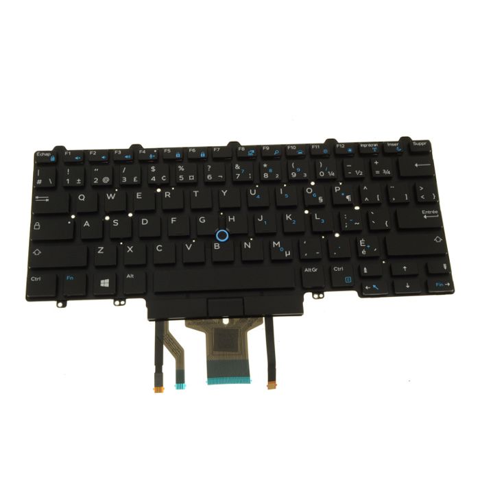 Keyboard Dell Latitude E5450/E5470/5480/5490/5491/E7450/E7470/7480/7490;backlit, trackpoint, small enter, P/N 0GNFR