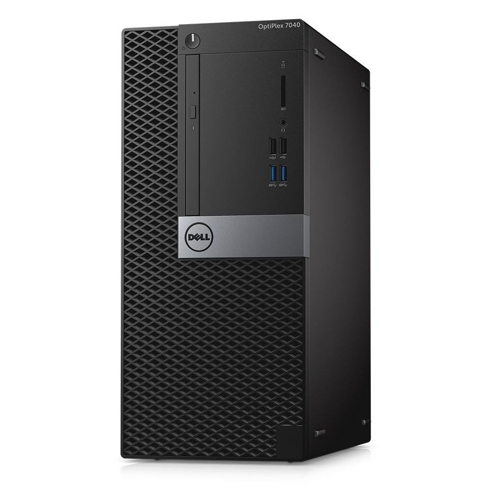 Dell Optiplex 7040 MT; Core i7 6700 3.4GHz/16GB RAM/256GB SSD PCIe;DVD-RW/Intel HD Graphics/Win 10 Pro 64-bit