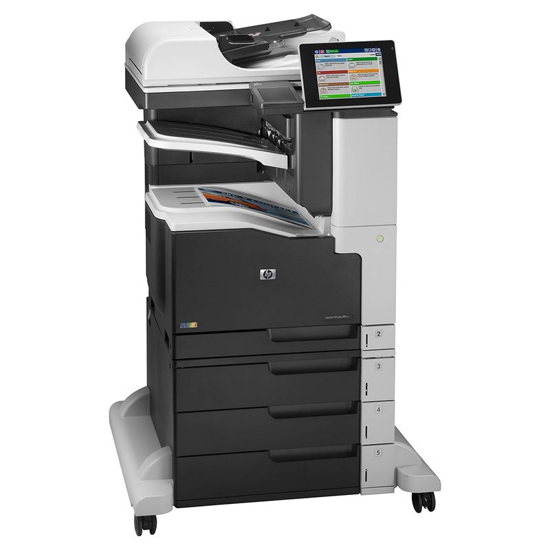 HP LaserJet 700 color MFP M775; - 1536MB, yellowed plastic;JetDirect, Duplex, Scan, Copy, Fax, 3x paper tray