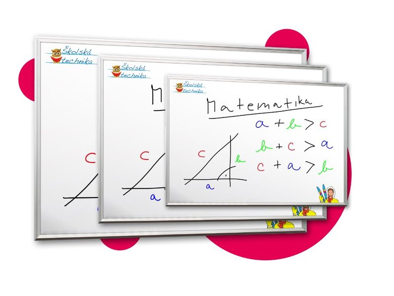 Tábla 300x120cm, fehér univerzális Softline; mágneses kerámia felület