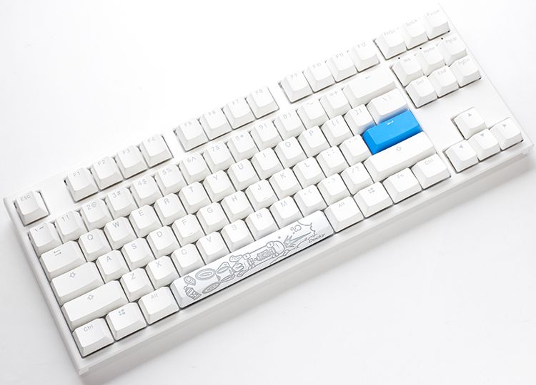 Ducky ONE 2 RGB TKL MX Silent Red RGB mechanikus billentyűzet HU fehér