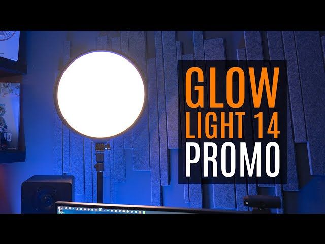 Streamplify Glow Light 14 36cm 36W 2500 Lumen körlámpa + állvány fekete