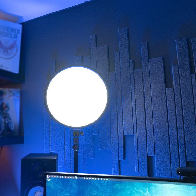 Streamplify Glow Light 14 36cm 36W 2500 Lumen körlámpa + állvány fekete