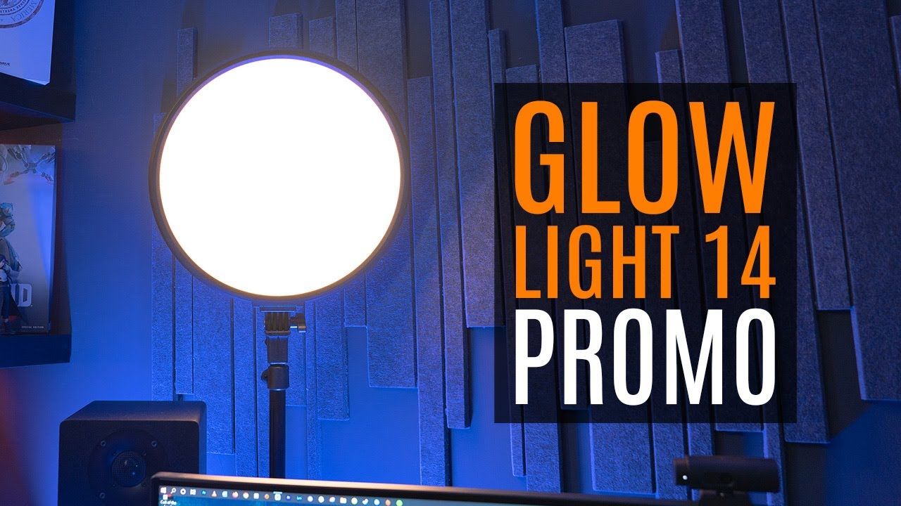 Streamplify Glow Light 14 36cm 36W 2500 Lumen körlámpa + állvány fekete