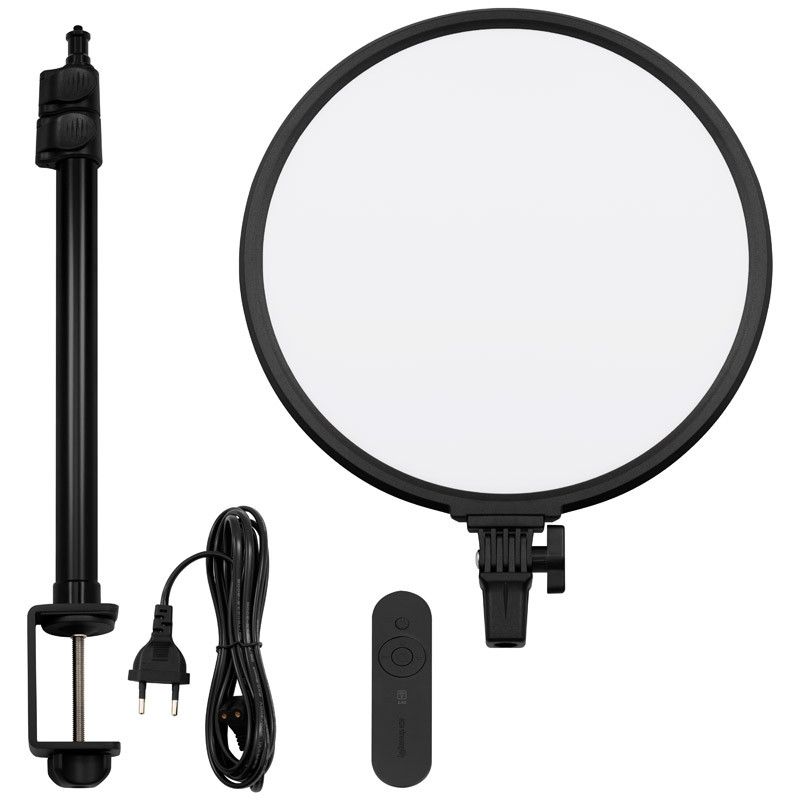 Streamplify Glow Light 14 36cm 36W 2500 Lumen körlámpa + állvány fekete