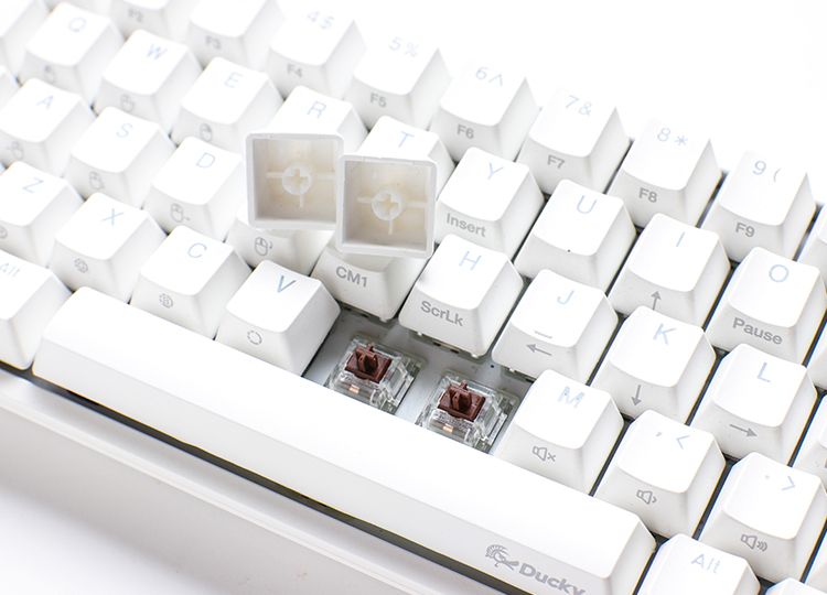 Ducky ONE 2 SF MX Red RGB mechanikus billentyűzet HU fehér