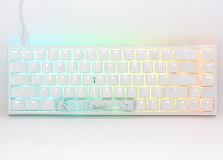Ducky ONE 2 SF MX Speed Silver RGB LED mechanikus billentyűzet HU fehér