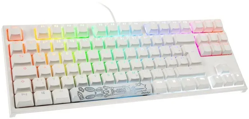 Ducky ONE 2 RGB TKL MX Speed Silver RGB mechanikus billentyűzet HU fehér