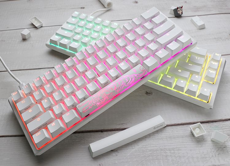 Ducky ONE 3 Mini MX Black RGB Premium ABS mechanikus billentyűzet HU fehér