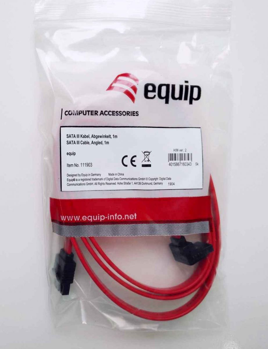 Equip 111900 SATA3 0,5m kábel