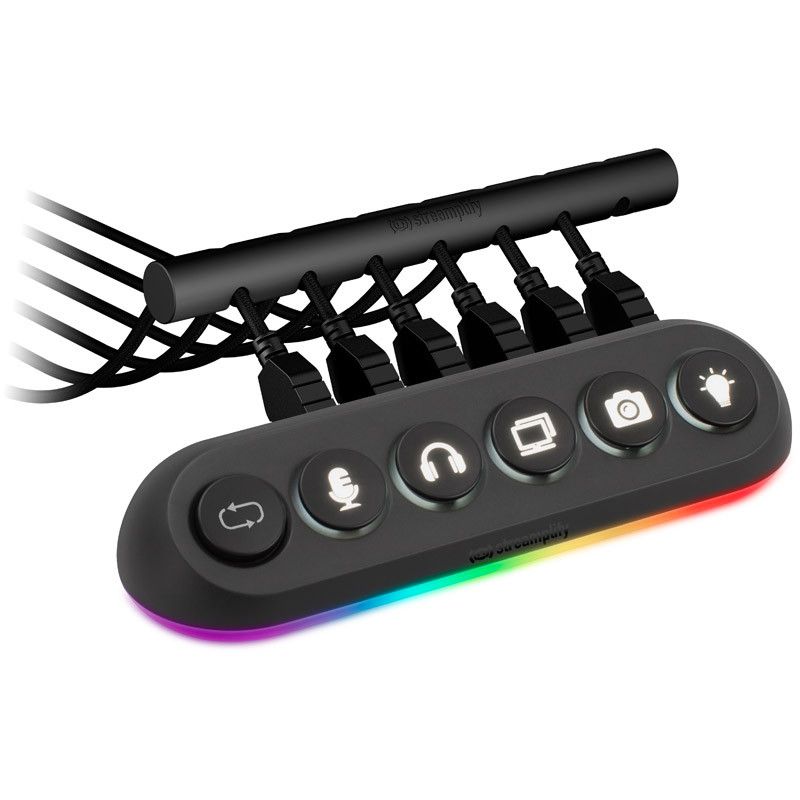 Streamplify Deck 5 RGB 12V USB elosztó fekete